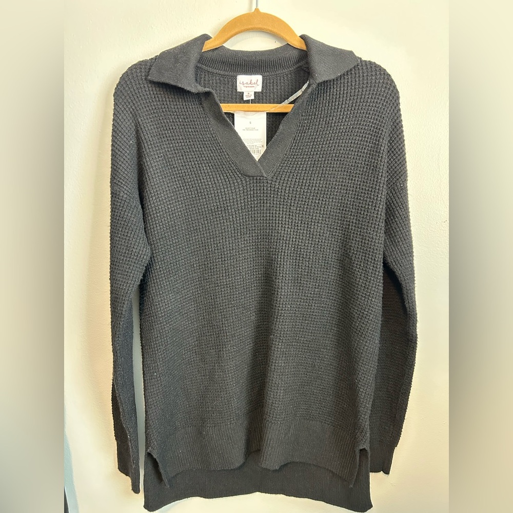 Black maternity sweater